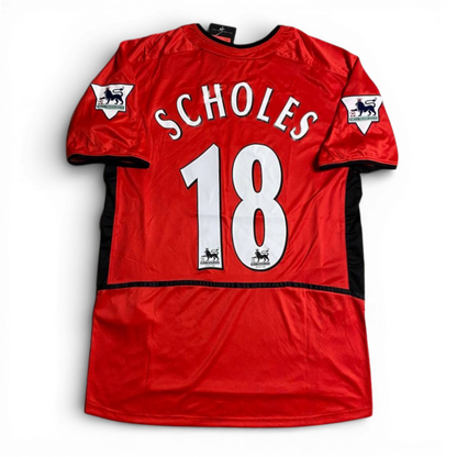 Manchester United home jersey. Season 02/04. Paul Scholes