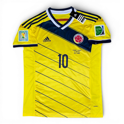 Colombia's home jersey for the 2014 World Cup. James Rodriguez