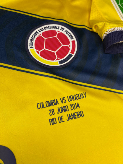 Colombia's home jersey for the 2014 World Cup. James Rodriguez