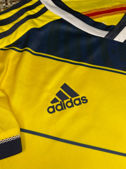 Colombia's home jersey for the 2014 World Cup. James Rodriguez