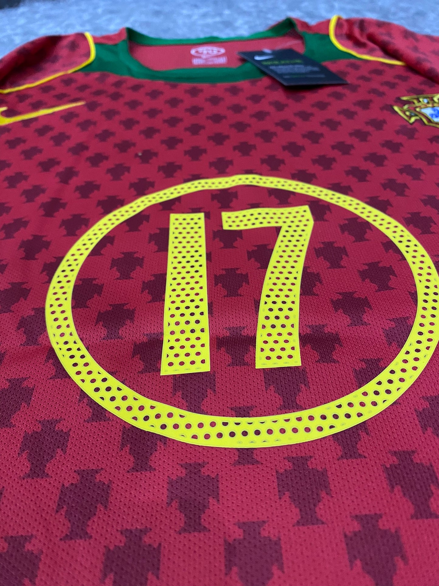 Portugal's home jersey for UEFA EURO 2004. Cristiano Ronaldo.