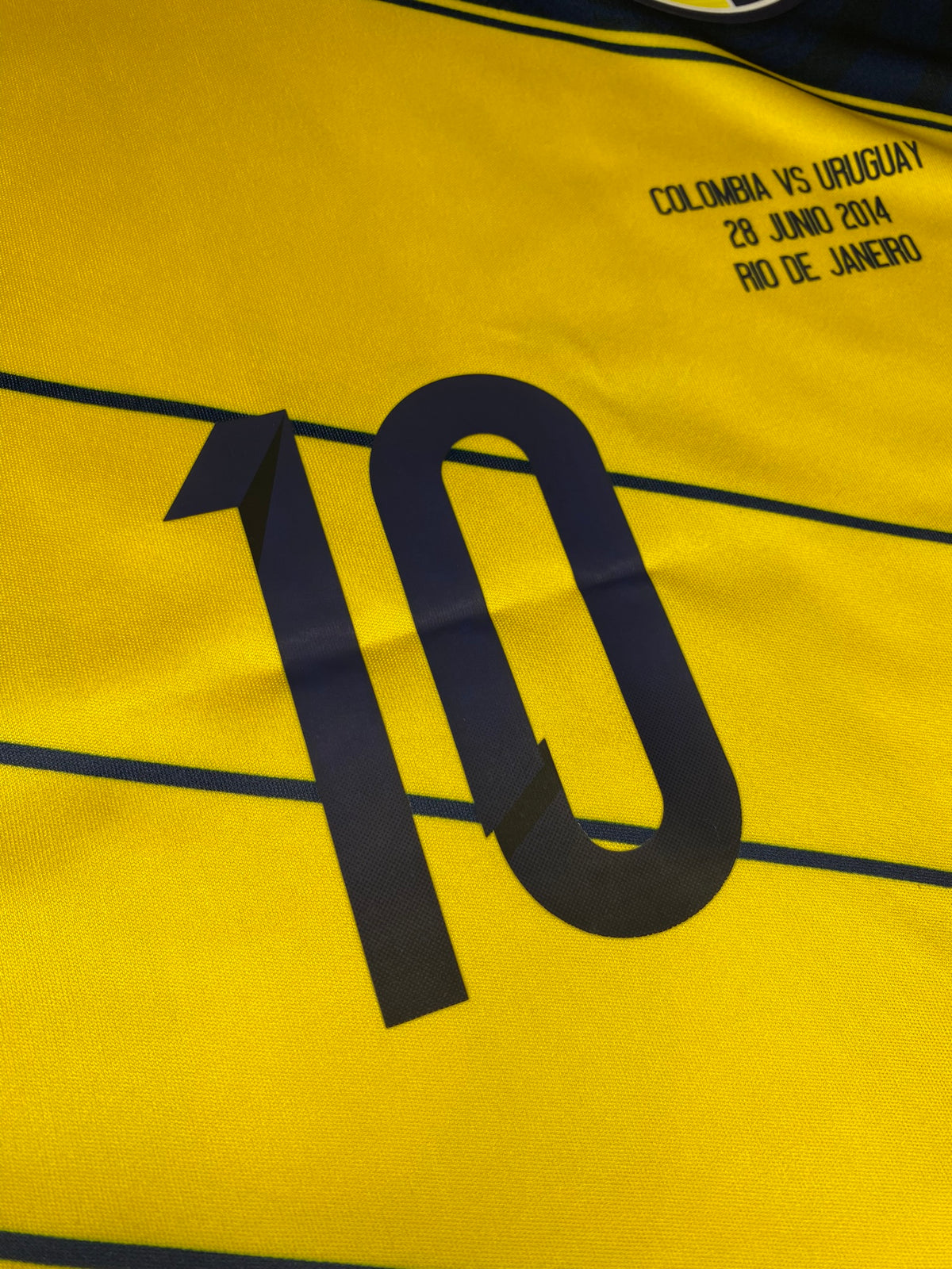 Colombia's home jersey for the 2014 World Cup. James Rodriguez