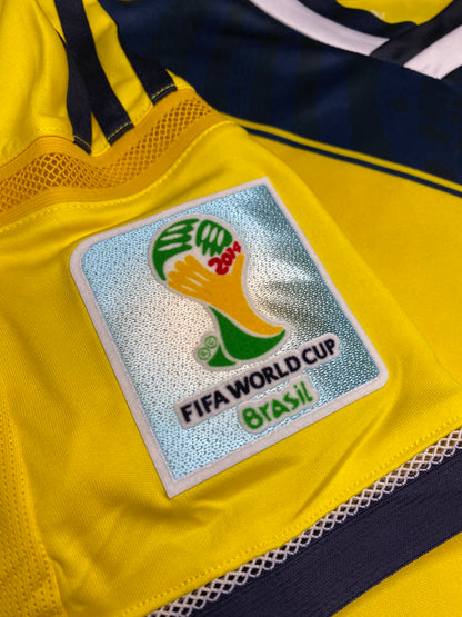 Colombia's home jersey for the 2014 World Cup. James Rodriguez
