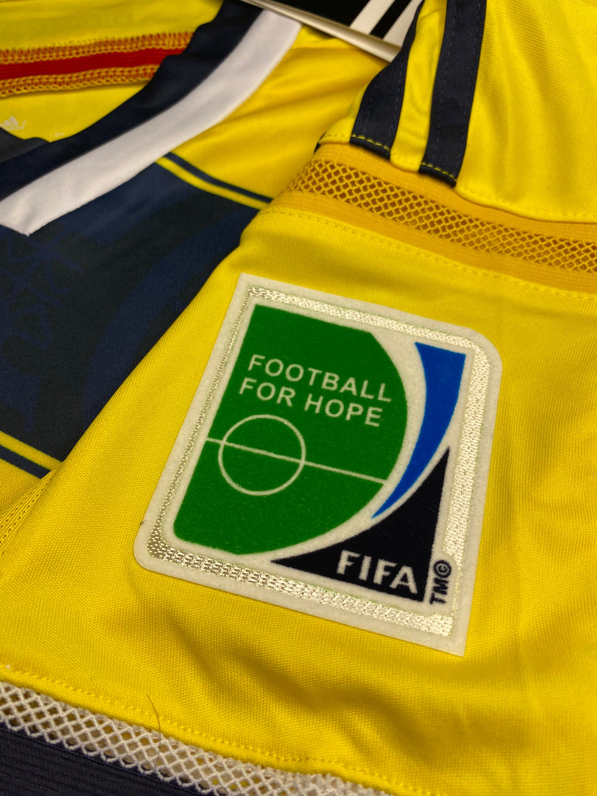 Colombia's home jersey for the 2014 World Cup. James Rodriguez
