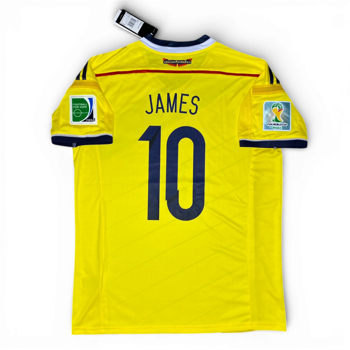 Colombia's home jersey for the 2014 World Cup. James Rodriguez