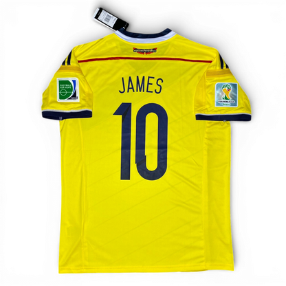 Colombia's home jersey for the 2014 World Cup. James Rodriguez