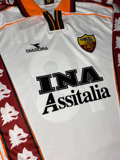 AS Roma's longsleeve home jersey. Season 98/99. Gabriel Batistuta