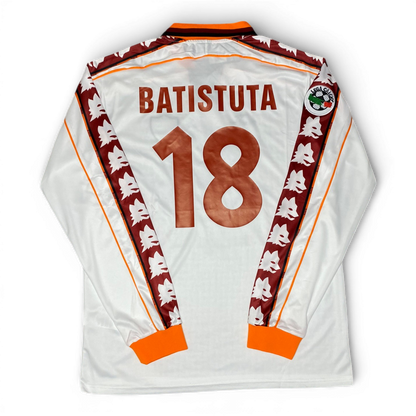 AS Roma's longsleeve home jersey. Season 98/99. Gabriel Batistuta