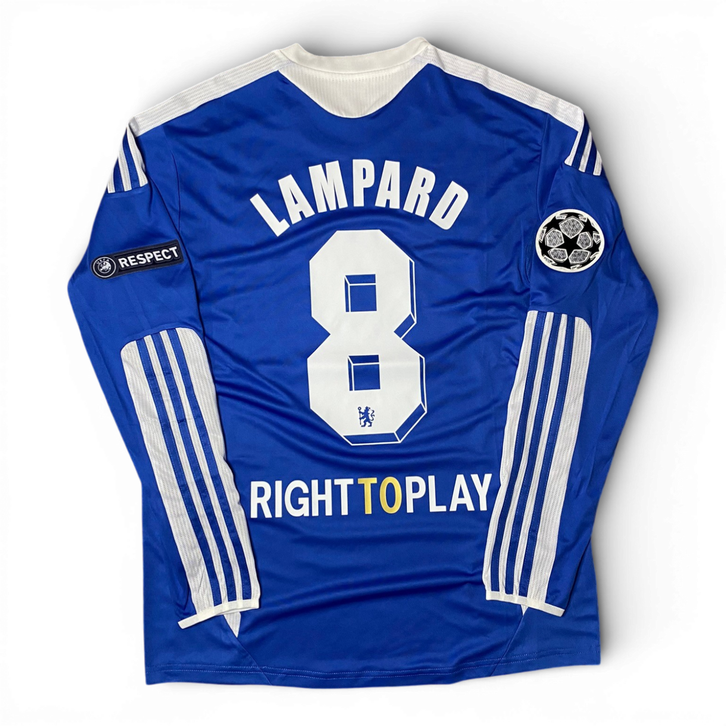 Chelsea's longsleeve home jersey for the 2012 Champions League Final. Frank Lampard.