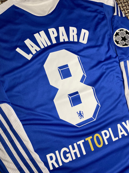 Chelsea's longsleeve home jersey for the 2012 Champions League Final. Frank Lampard.