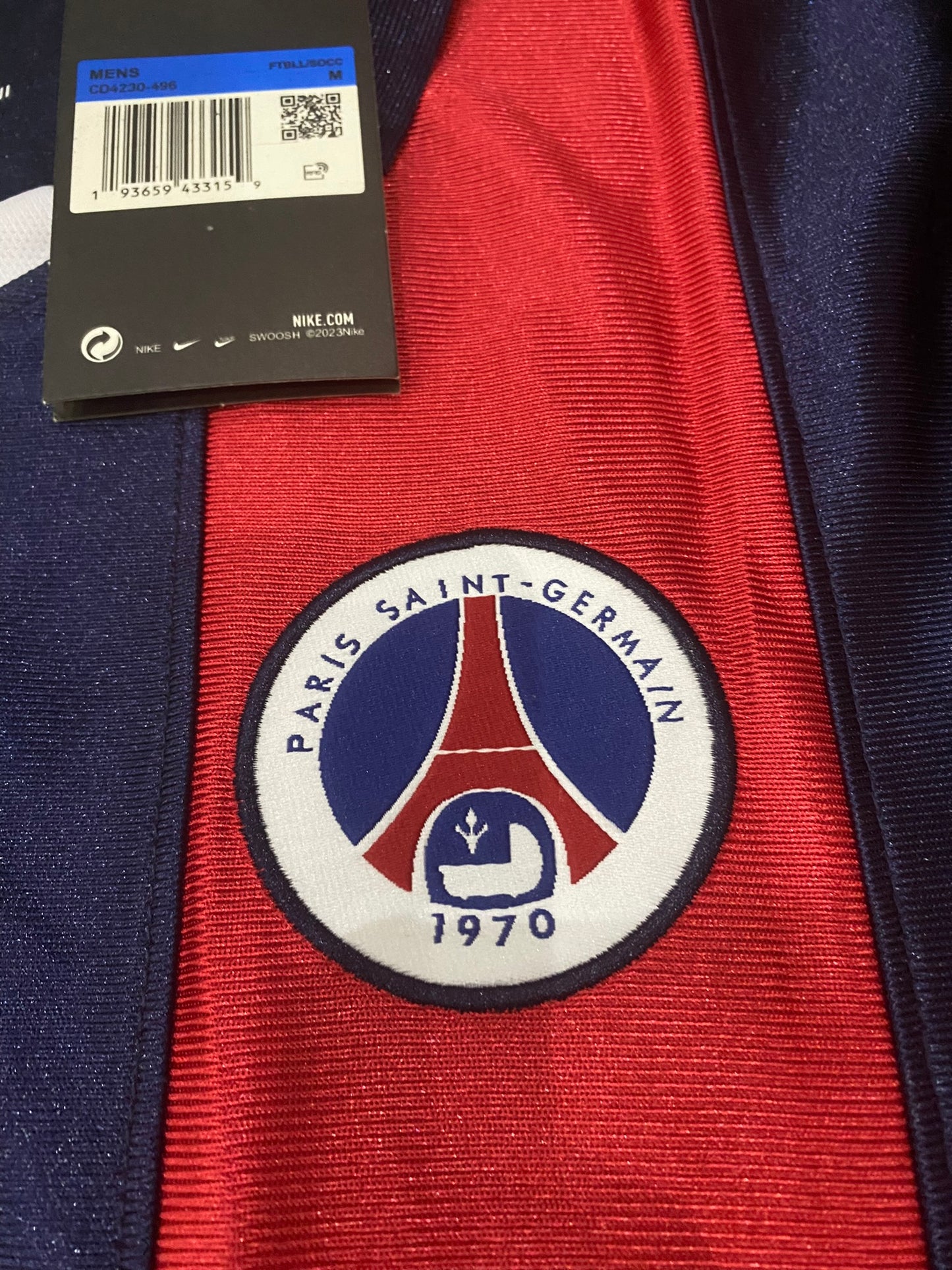 Paris Sain-Germain (PSG) home jersey. Season 01/02. Ronaldinho Gaucho