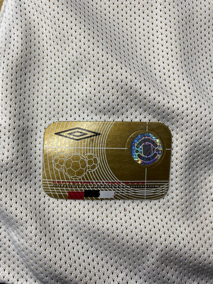 Manchester United reversible jersey commemorating the club's 100th anniversary. Season 01/02. David Beckham