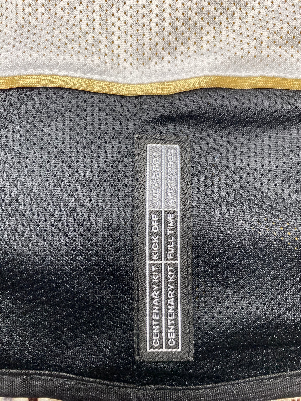 Manchester United reversible jersey commemorating the club's 100th anniversary. Season 01/02. David Beckham