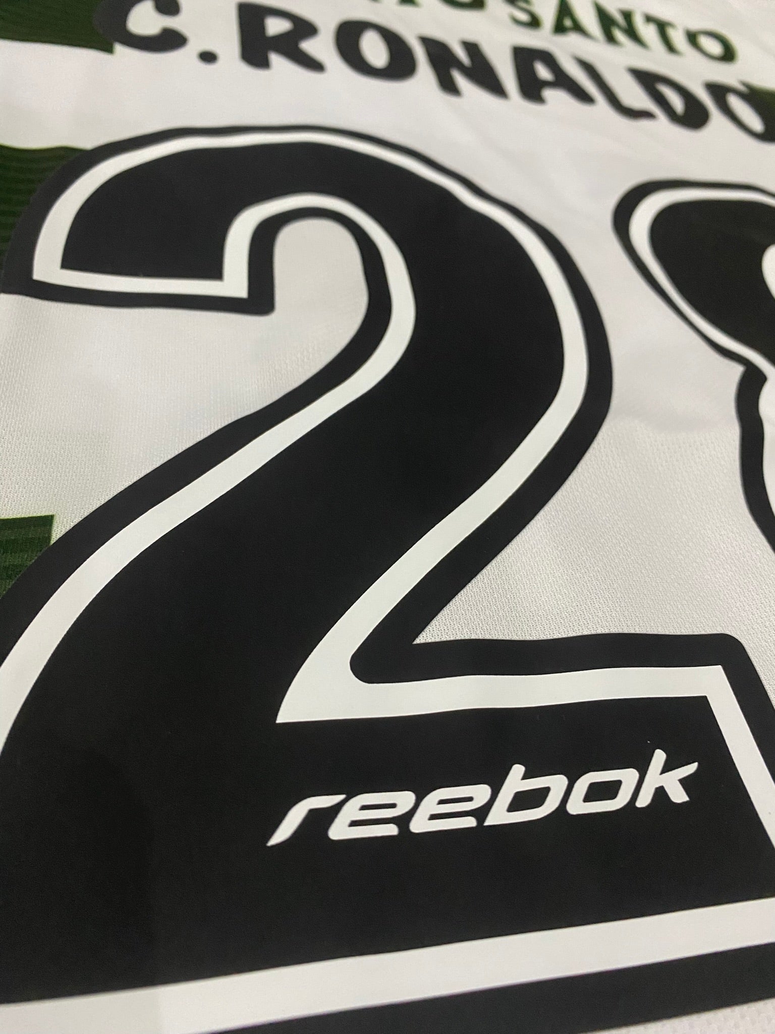 Sporting Lisbon home jersey. Season 02/03. Cristiano Ronaldo