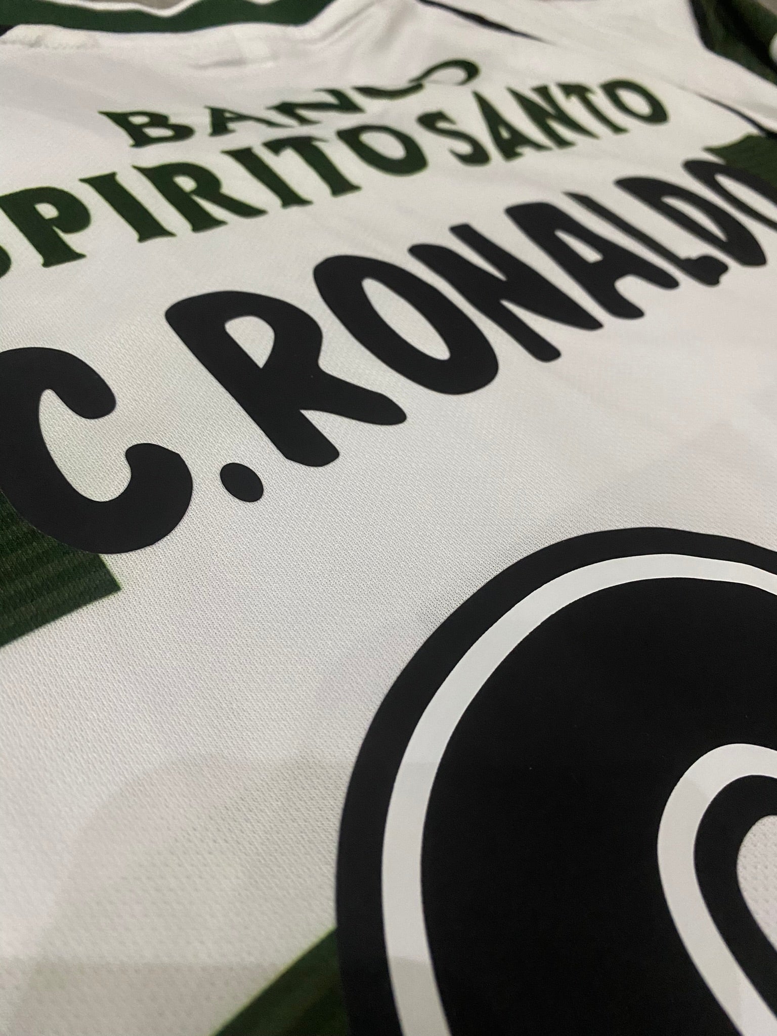 Sporting Lisbon home jersey. Season 02/03. Cristiano Ronaldo