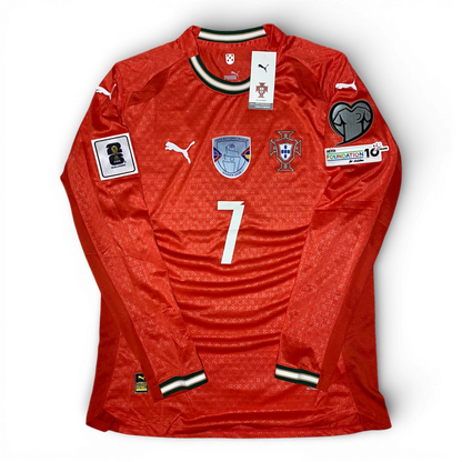 Portugal longsleeve home jersey 2025. Cristiano Ronaldo.