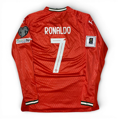 Portugal longsleeve home jersey 2025. Cristiano Ronaldo.