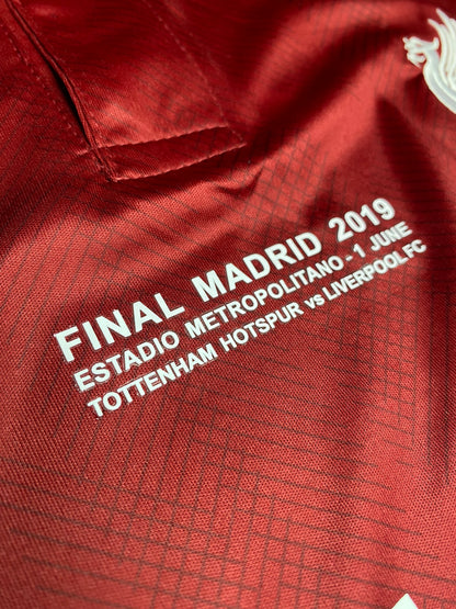 Liverpool's home jersey for the 2019 Champions League final. Roberto Firmino.