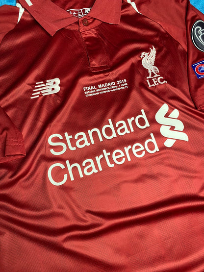 Liverpool's home jersey for the 2019 Champions League final. Roberto Firmino.
