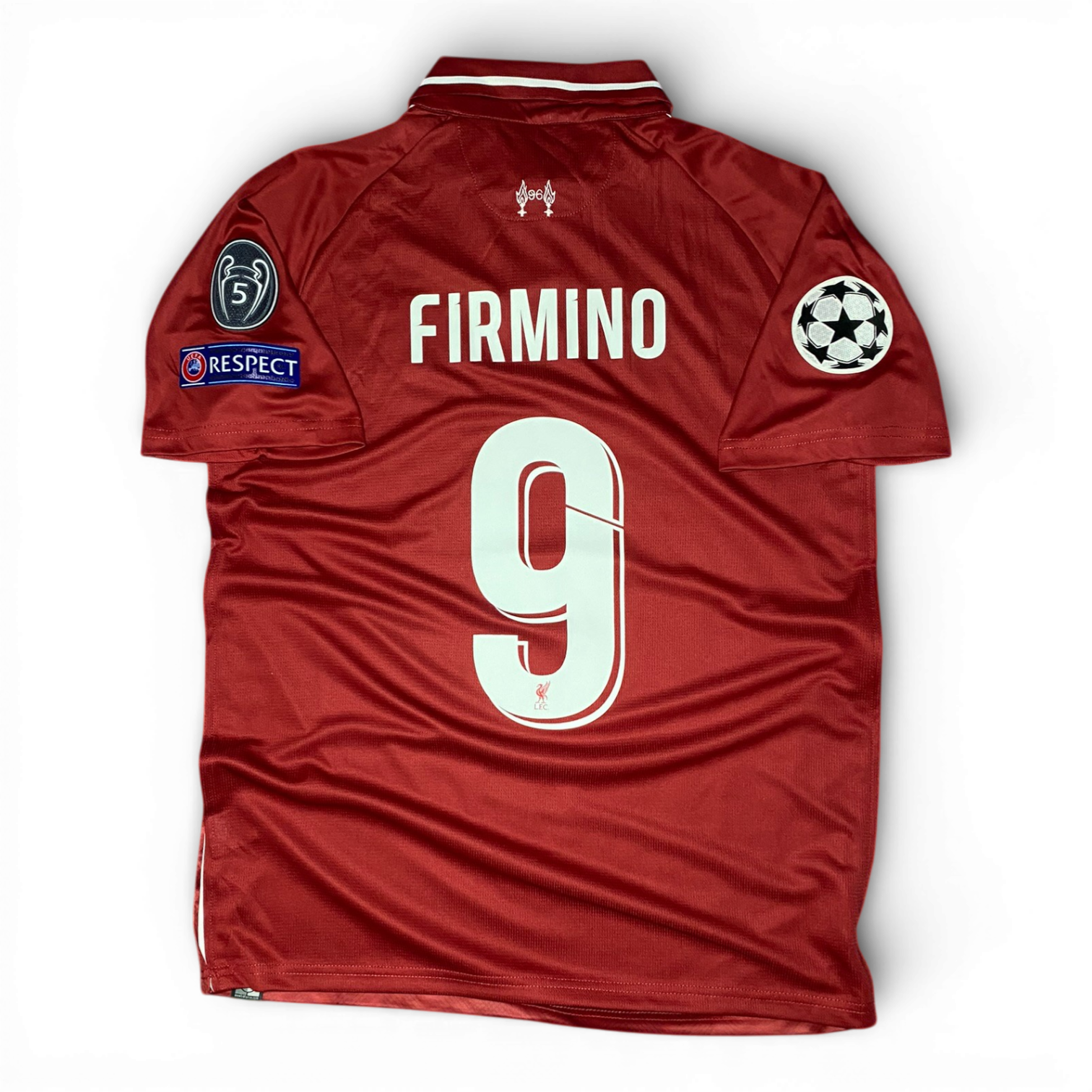Liverpool's home jersey for the 2019 Champions League final. Roberto Firmino.