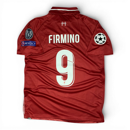Liverpool's home jersey for the 2019 Champions League final. Roberto Firmino.
