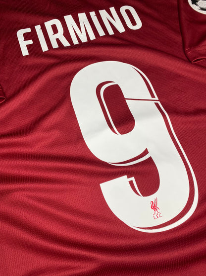 Liverpool's home jersey for the 2019 Champions League final. Roberto Firmino.