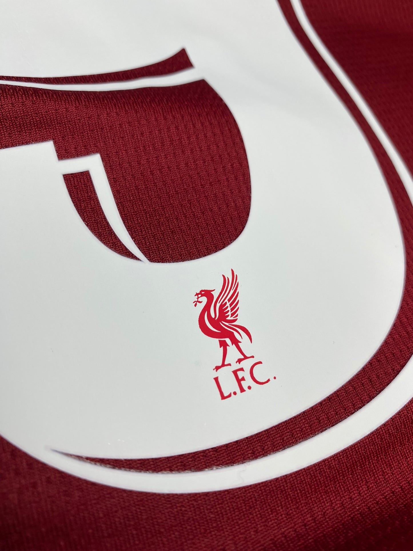 Liverpool's home jersey for the 2019 Champions League final. Roberto Firmino.
