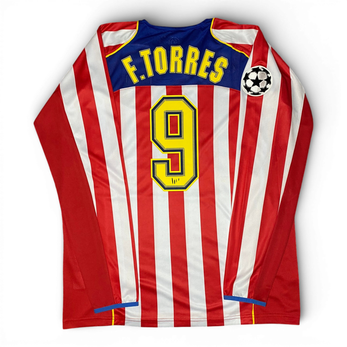 Atletico Madrid longsleeve home jersey. Season 04/05. Fernando Torres