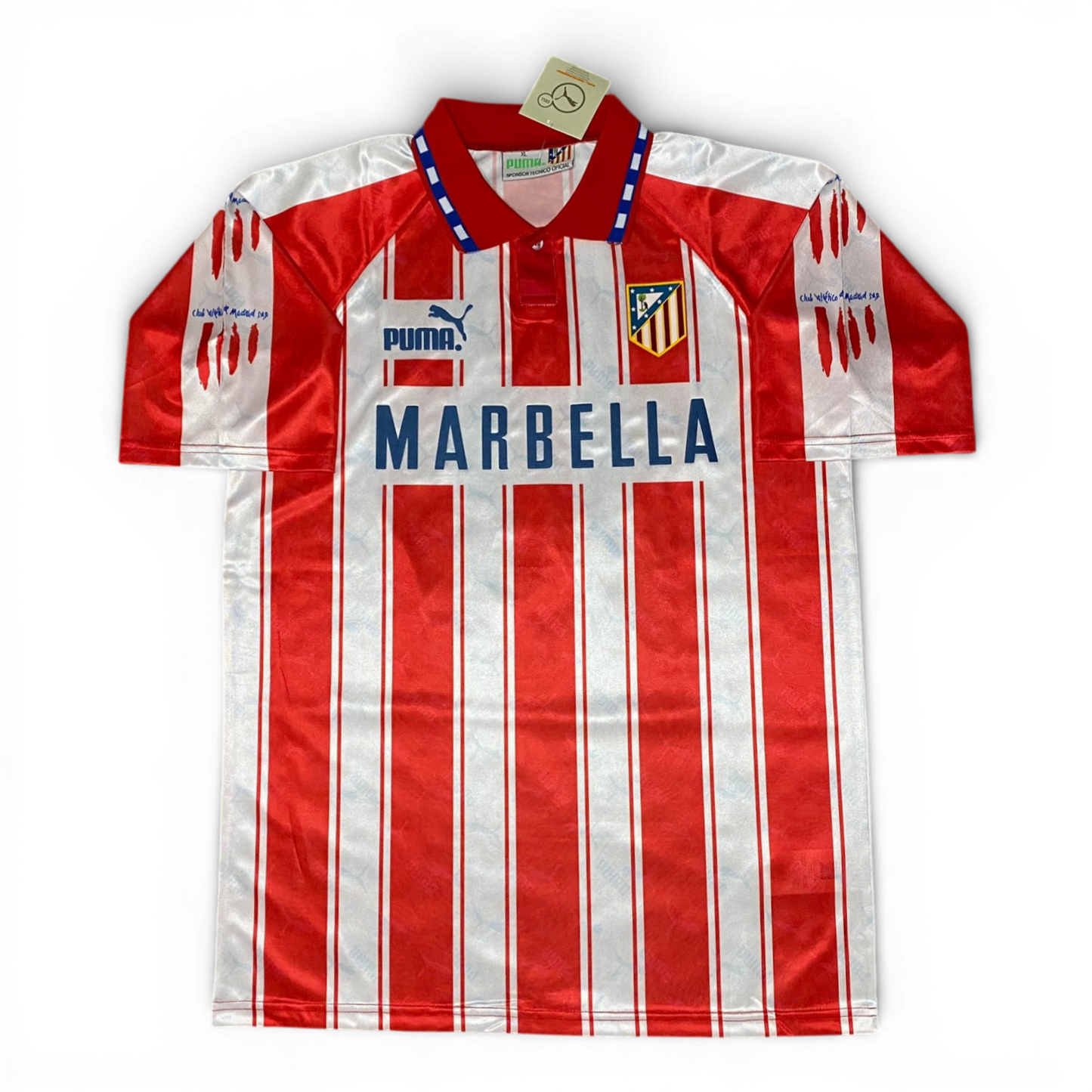 Atletico Madrid home jersey. Season 94/95. Diego Simeone.