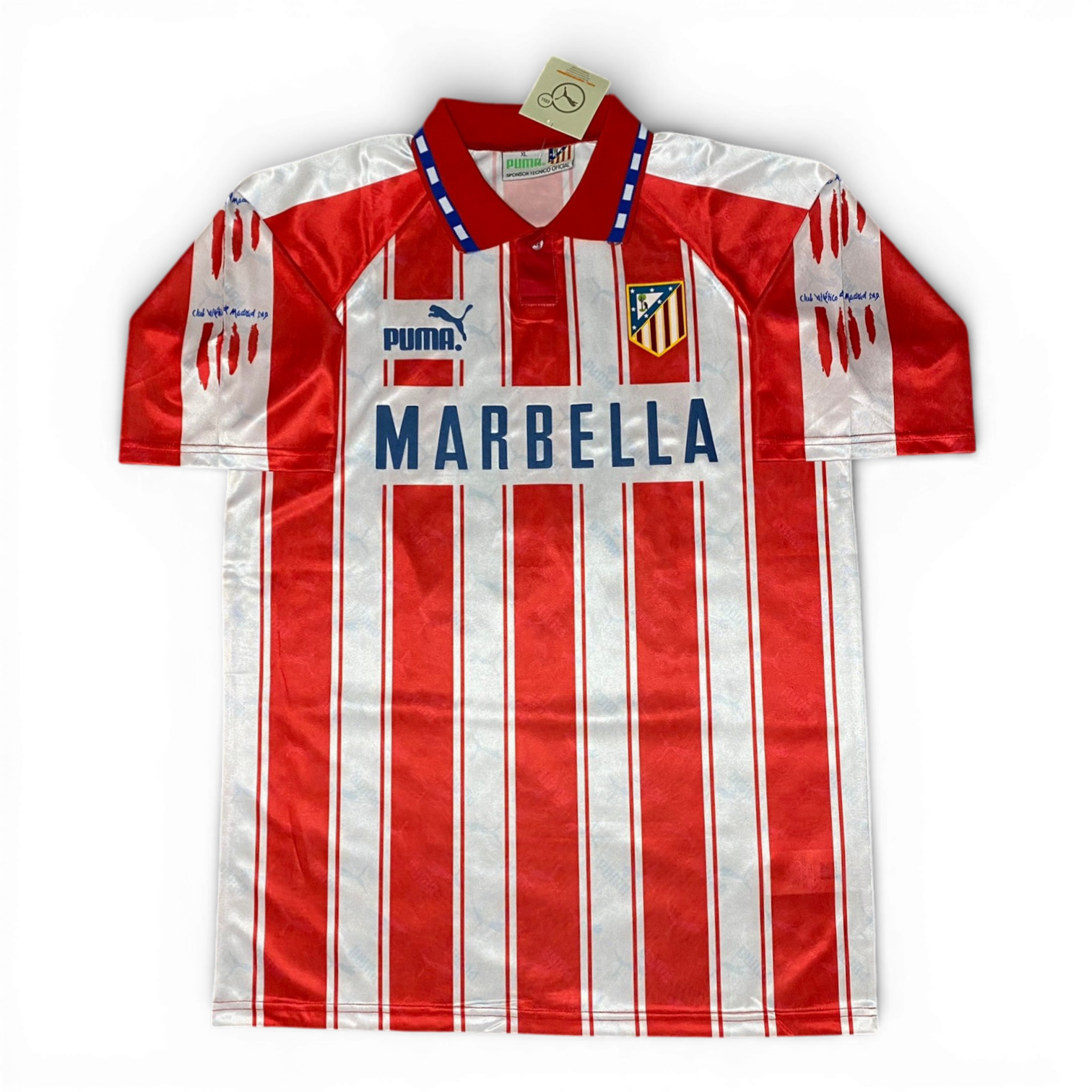 Atletico Madrid home jersey. Season 94/95. Diego Simeone.