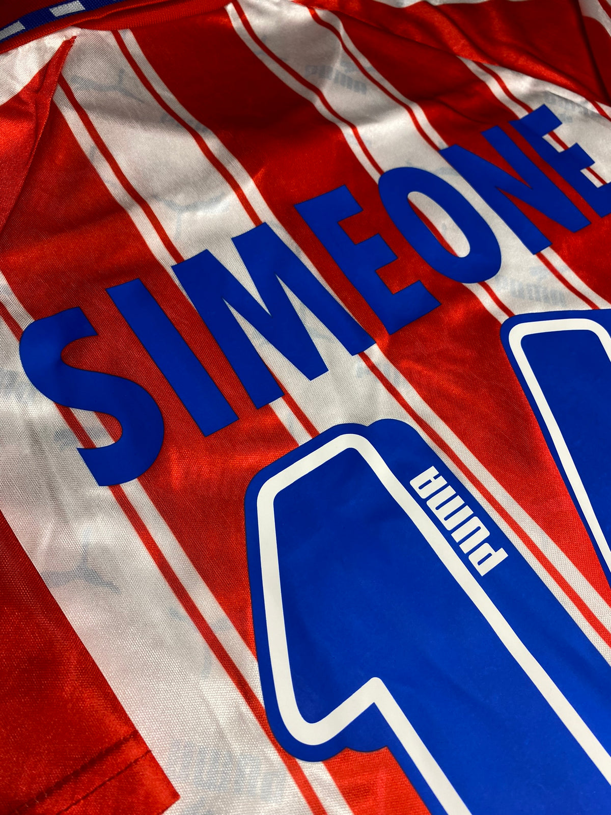 Atletico Madrid home jersey. Season 94/95. Diego Simeone.