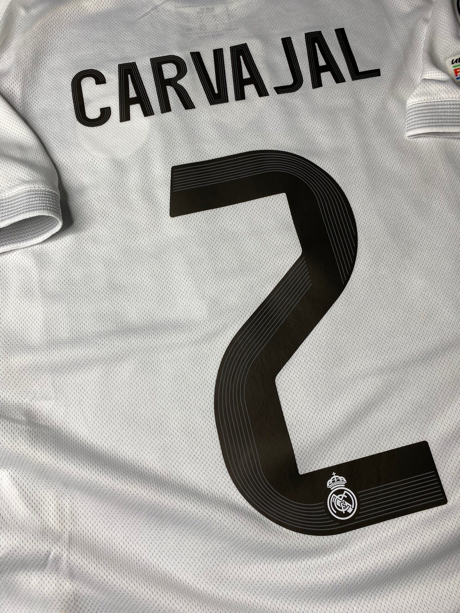 Real Madrid home jersey. Season 25/26. Daniel Carvajal.