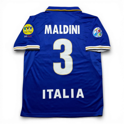 Italy's home jersey. Season 96/97. Paolo Maldini.