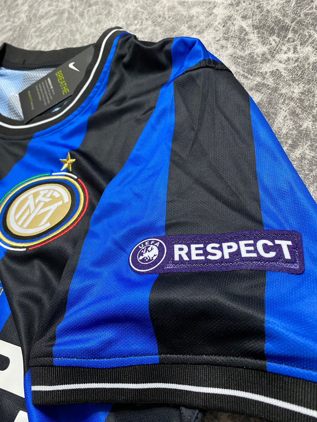 Inter's 2010 Champions League Final Home Jersey. Mario Balotelli.