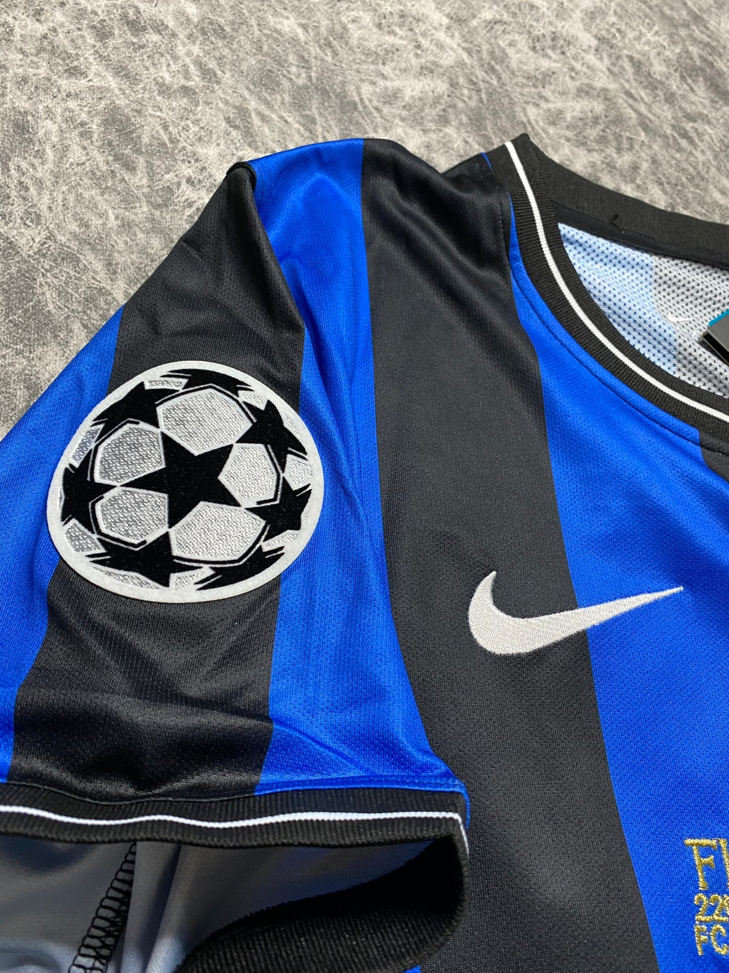 Inter's 2010 Champions League Final Home Jersey. Mario Balotelli.