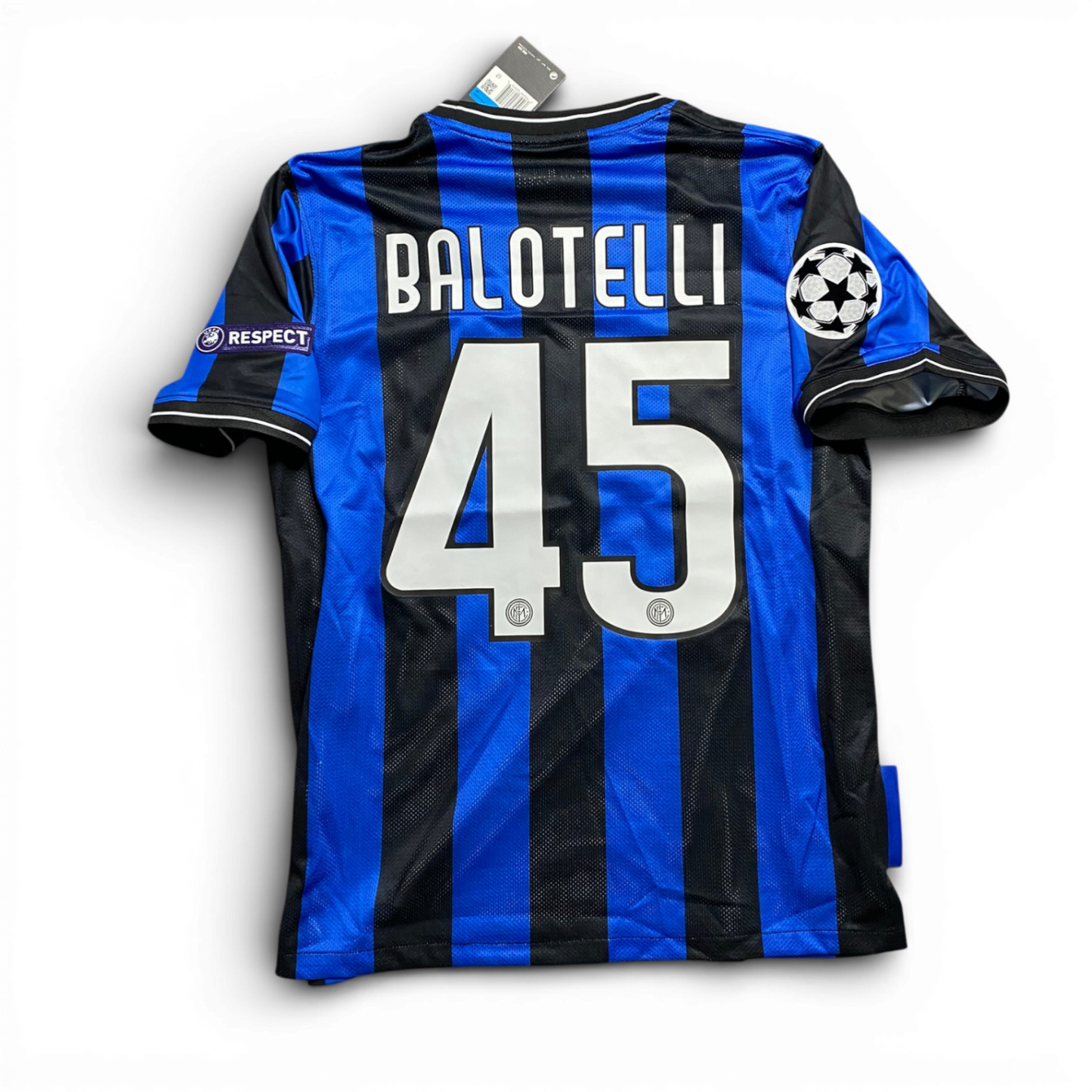 Inter's 2010 Champions League Final Home Jersey. Mario Balotelli.