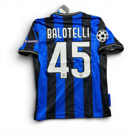 Inter's 2010 Champions League Final Home Jersey. Mario Balotelli.