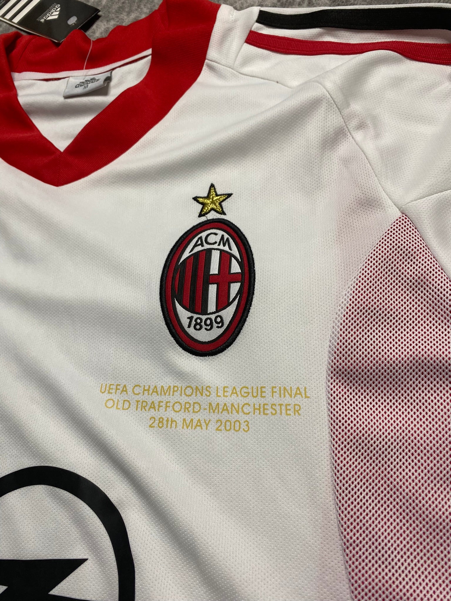 AC Milan away jersey, for the 2003 Champions League final. Andriy Shevchenko