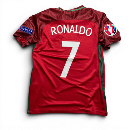 Portugal's home jersey for the 2016 UEFA EURO final. Cristiano Ronaldo.