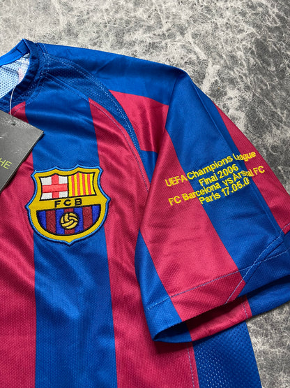 Barcelona's home jersey for the 2006 Champions League final. Ronaldinho Gaucho