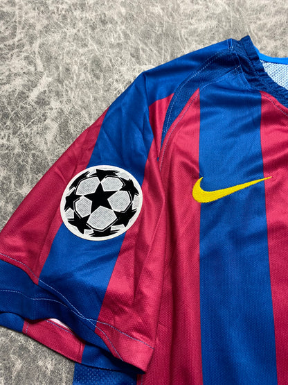 Barcelona's home jersey for the 2006 Champions League final. Ronaldinho Gaucho
