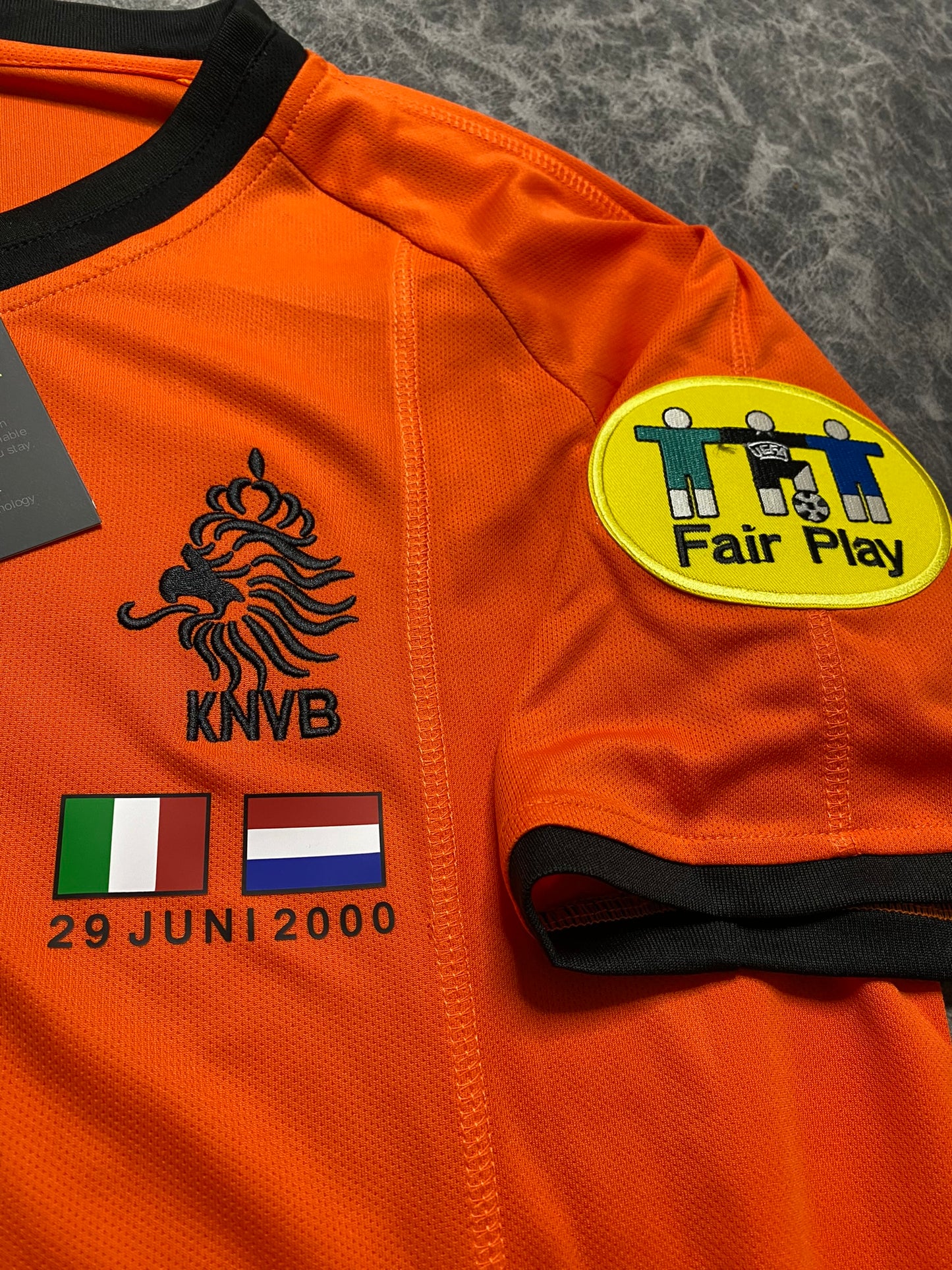 The Netherlands' home jersey for Euro 2000. Dennis Bergkamp