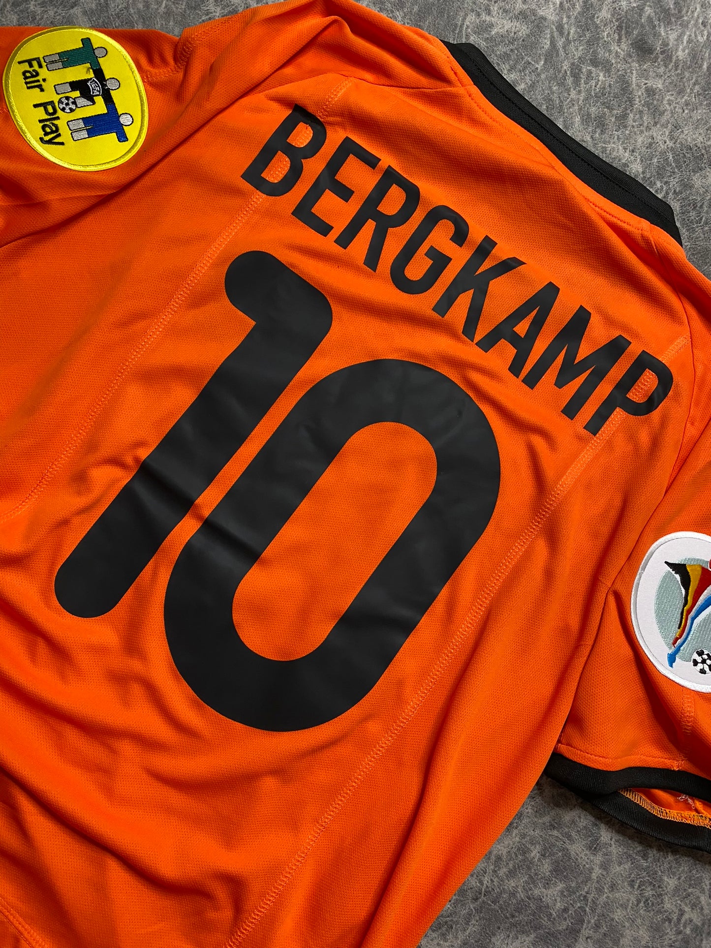 The Netherlands' home jersey for Euro 2000. Dennis Bergkamp