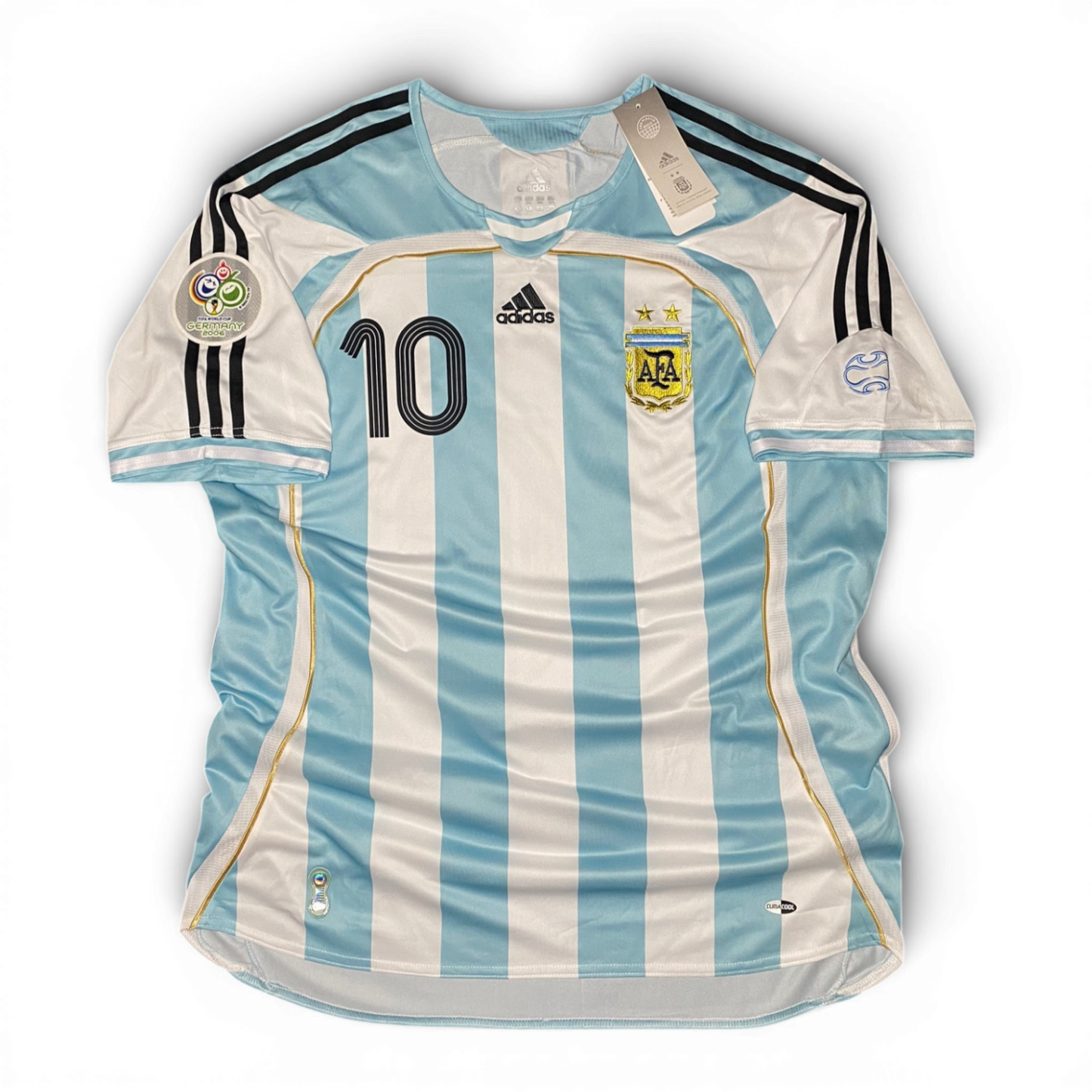 Argentina's home jersey for the 2006 World Cup. Juan Roman Riquelme