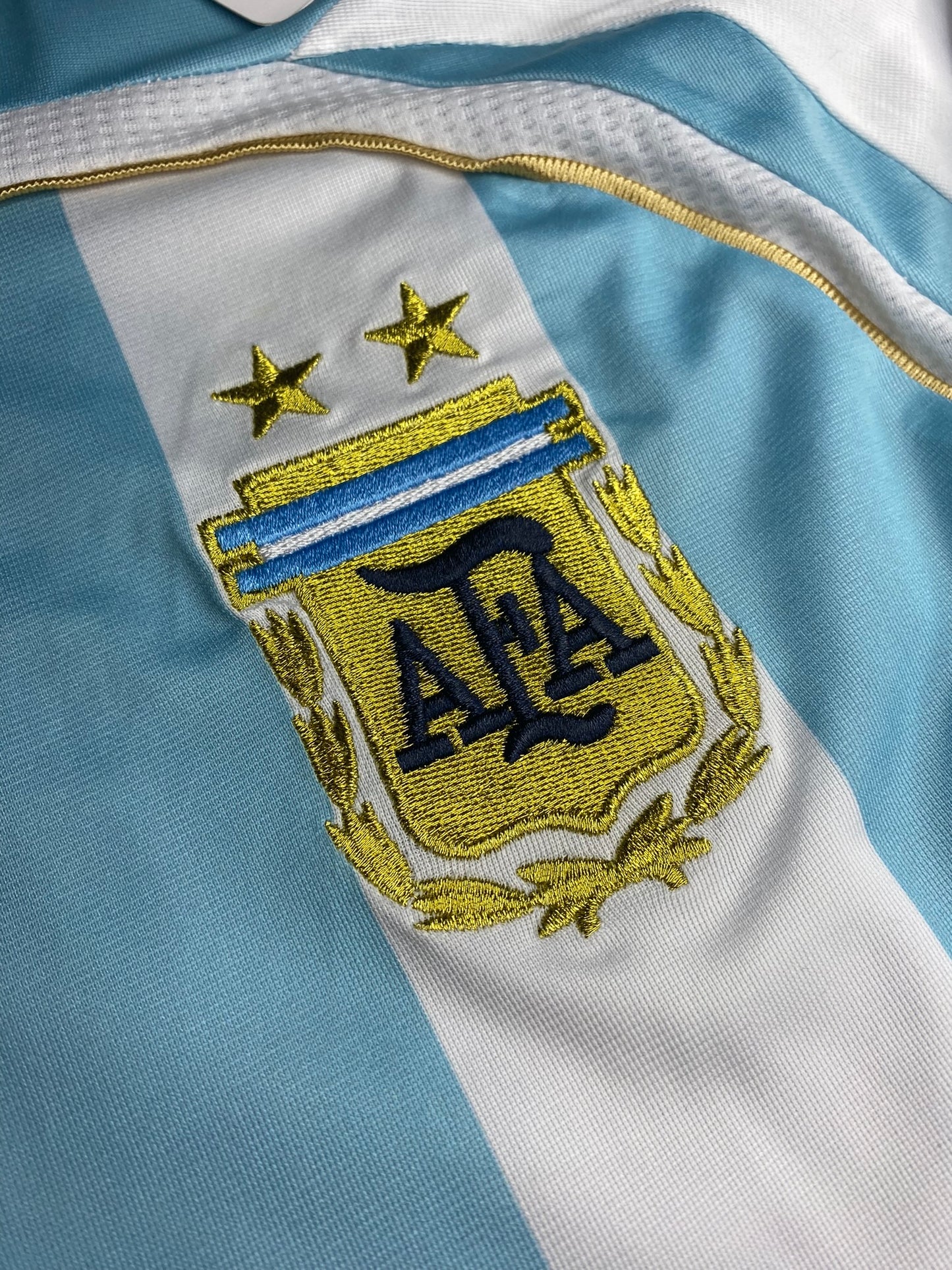 Argentina's home jersey for the 2006 World Cup. Juan Roman Riquelme