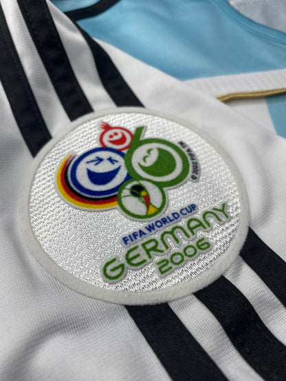 Argentina's home jersey for the 2006 World Cup. Juan Roman Riquelme