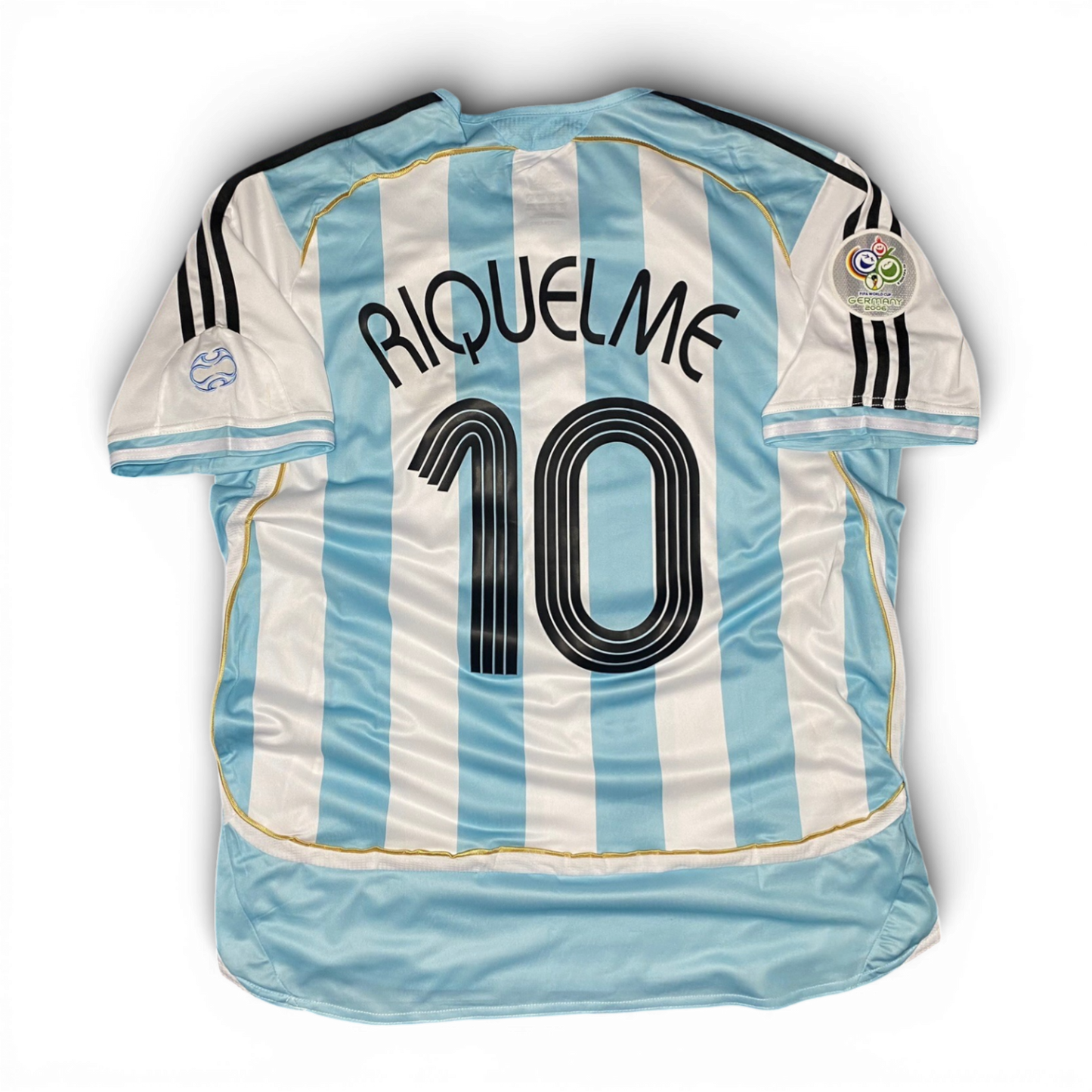 Argentina's home jersey for the 2006 World Cup. Juan Roman Riquelme
