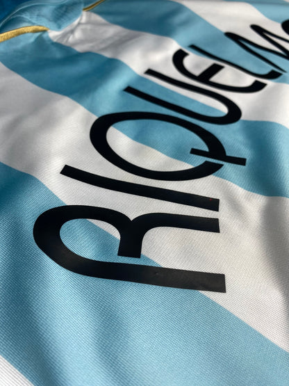 Argentina's home jersey for the 2006 World Cup. Juan Roman Riquelme