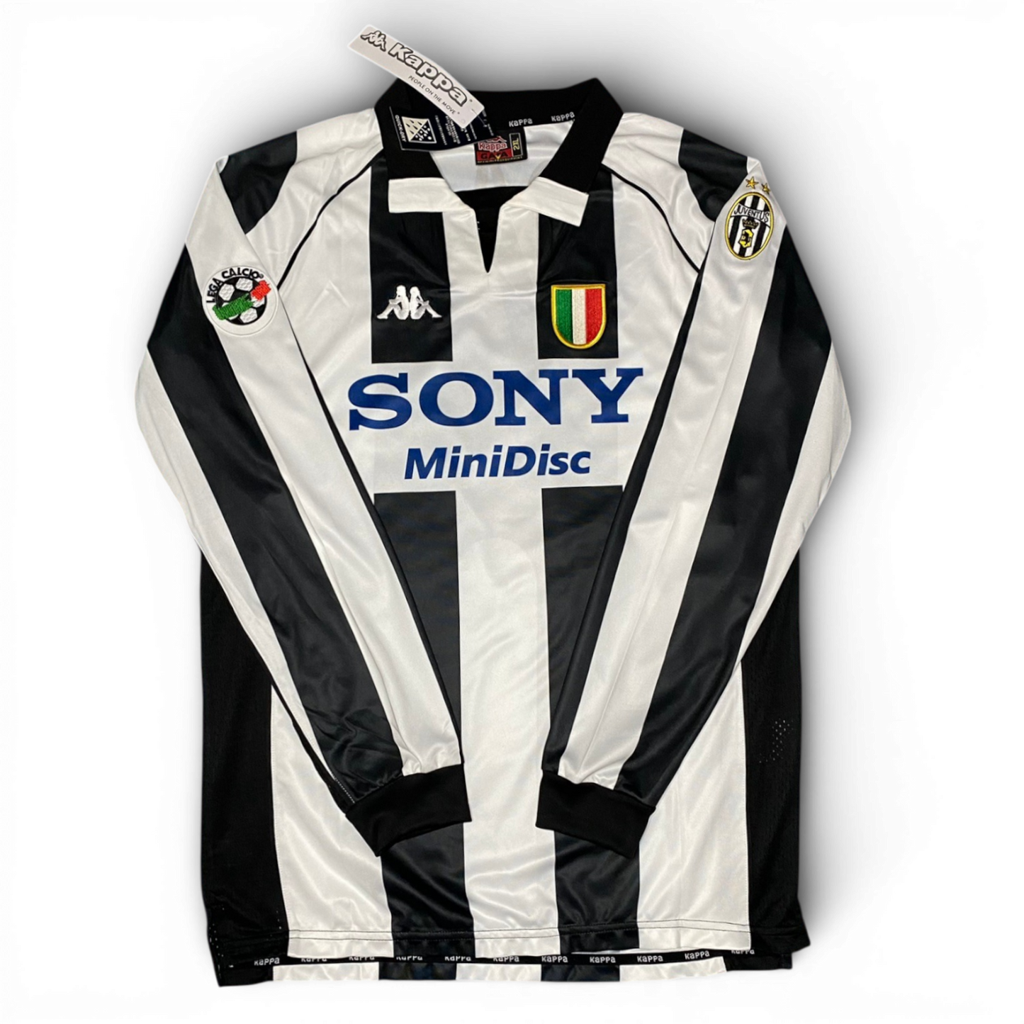 Juventus longsleeve home jersey. Season 97/98. Zinedine Zidane