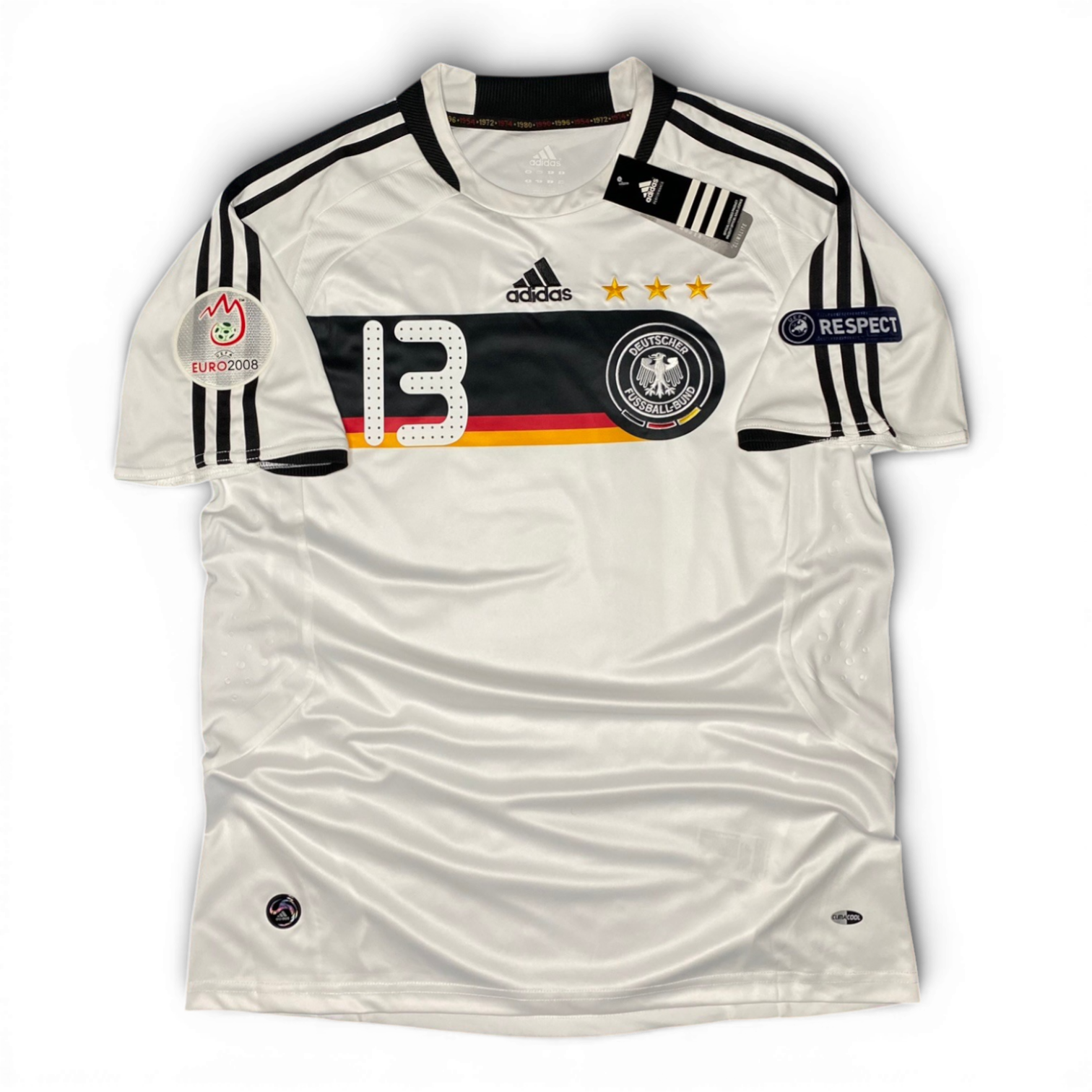 Germany's home jersey for Euro 2008. Michael Ballack